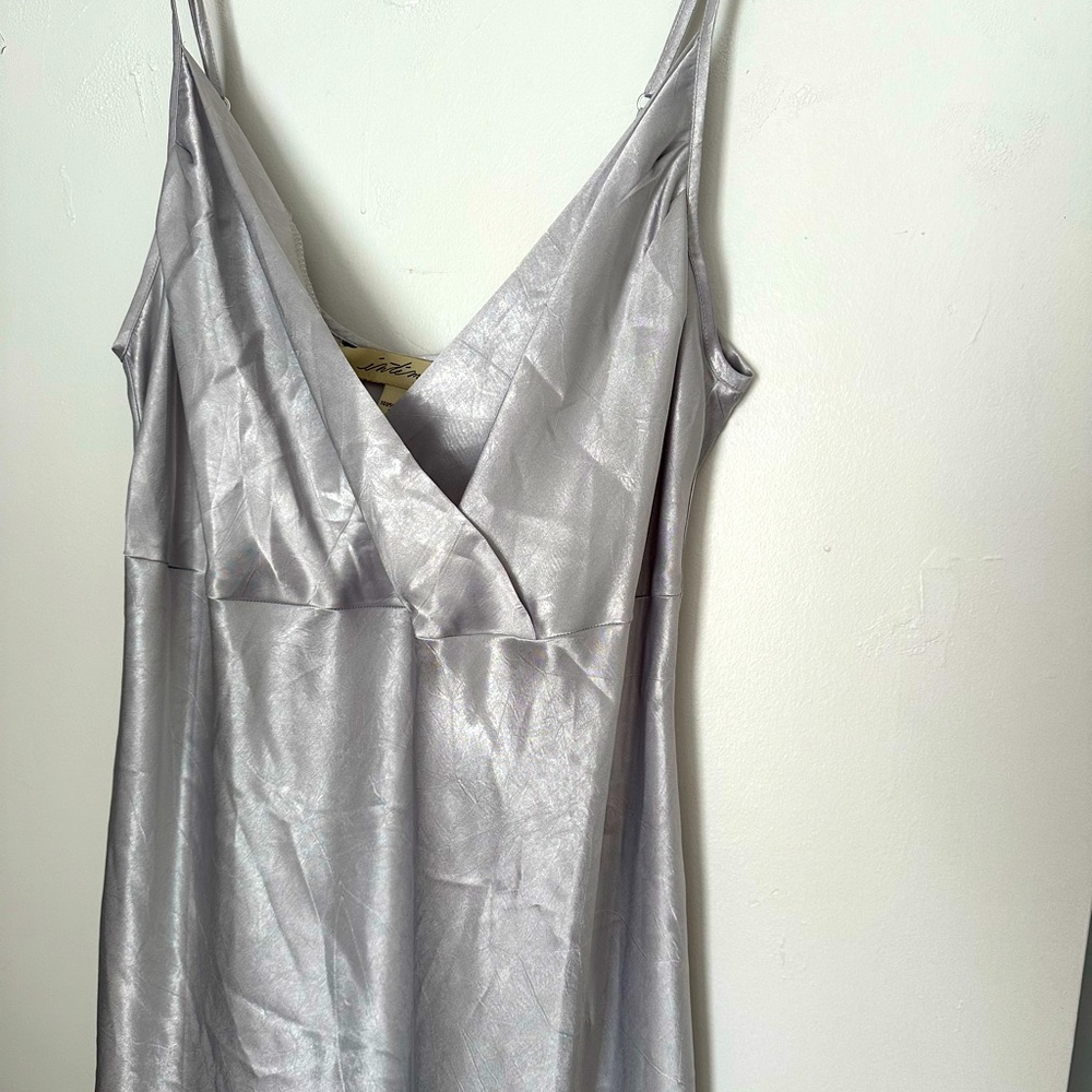 Silver lingerie gown, maxi beautiful